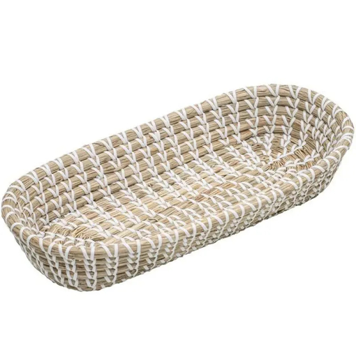 Product Ladelle Knitted Bread Basket Oval Cream 36x16 Ladelle base image