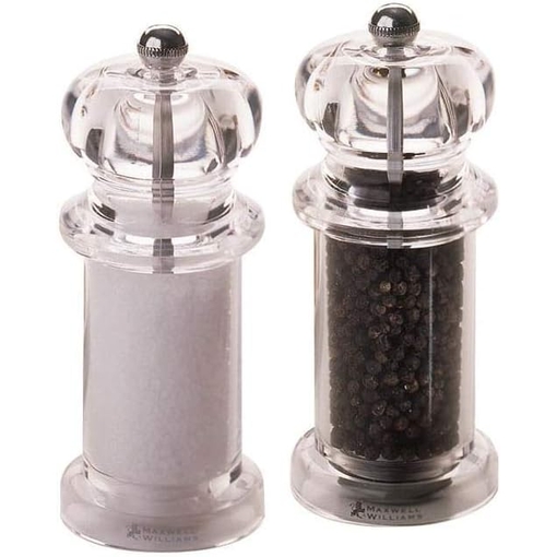 Product Maxwell & Williams Set of Stainless Steel Salt/Pepper Grinders 14Mcm base image