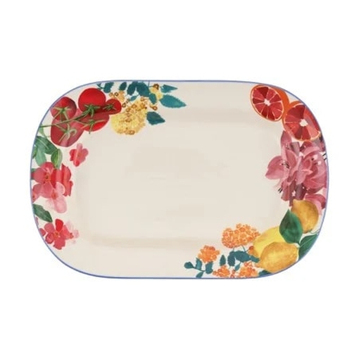 Product Rectangle Plate 38x25 White with Designs base image