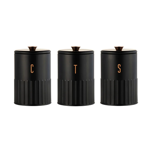 Product Maxwell & Williams Food Containers Metallic Black 11x17cm 1.35L - Set of 3 pieces Astor In Gift Box base image