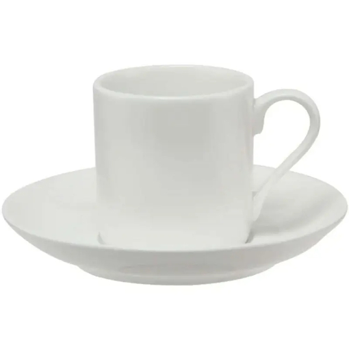 Product Maxwell&williams Espresso Cup and Saucer Straight White Basics 100ml White base image