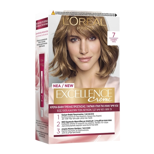 Product L’Oreal Excellence Crème Βαφή Μαλλιών 48ml - No 7.0 Ξανθό base image