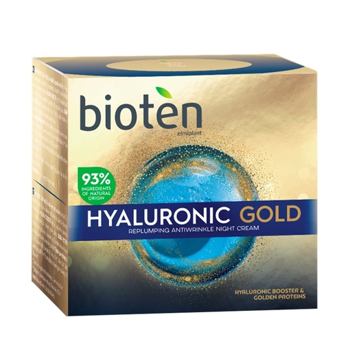 Product Bioten Κρέμα Νύχτας Hyaluronic Gold 50ml base image
