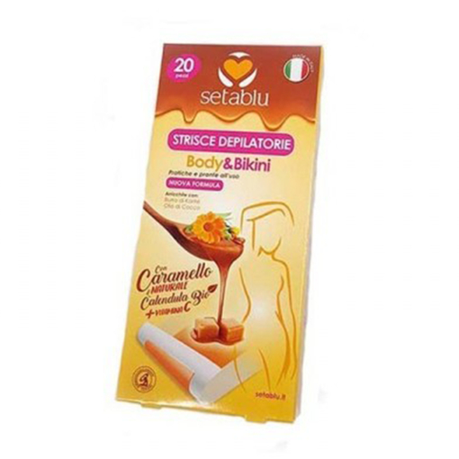 Product Setablu Ταινίες Αποτρίχωσης Καραμέλα Για Σωμα-μπικίνι 20τμχ base image