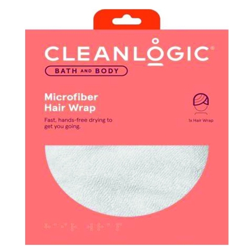 Product Cleanlogic Bath & Body Microfiber Hair Wrap Pdq, 1τμχ base image
