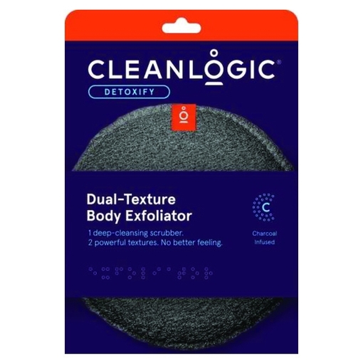 Product Cleanlogic Detoxify Dual-Texture Body Exfoliators Set of 3 Grey/Black base image
