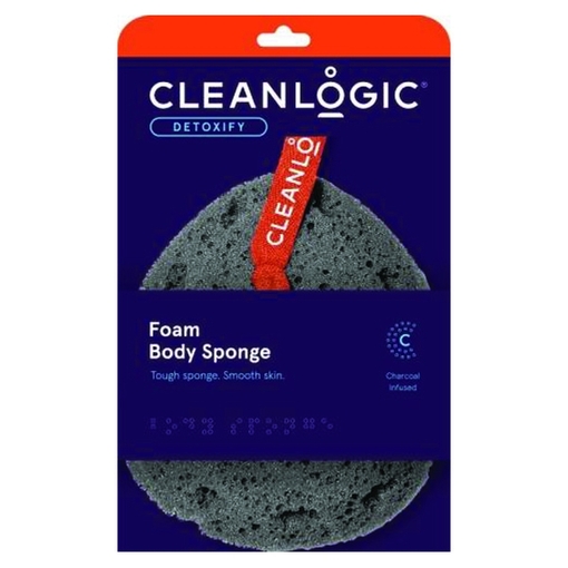 Product Cleanlogic Detoxify Foam Body Sponge With Carbon base image
