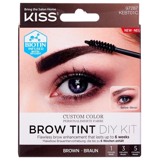 Product Kiss Custom Color Brow Tint DIY Kit 20ml - Brown base image