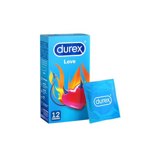 Product Durex Love Condoms 12τμχ base image