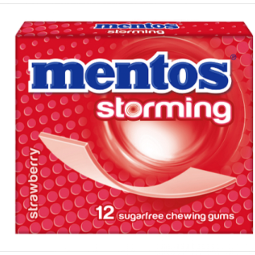 Product Mentos Τσίχλες Storming Strawberry 33g base image