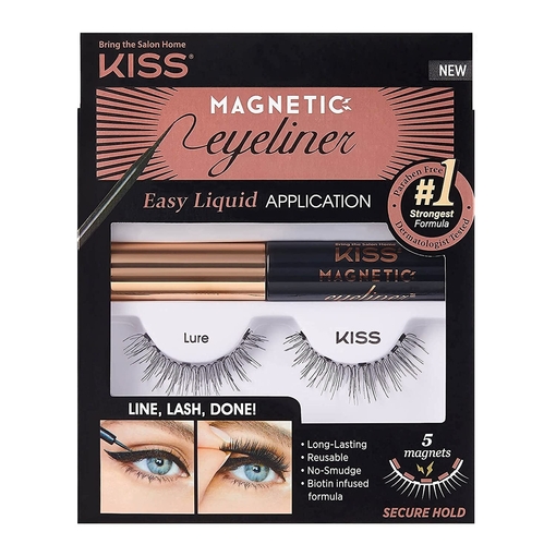 Product KISS Magnetic Eyeliner & Lash Kit | Απόχρωση 01C Lure base image