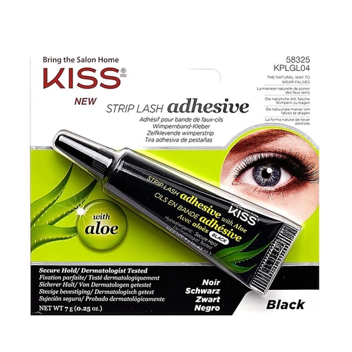 Product Kiss Strip Lash Adhesive With Aloe Vera 7g - Black base image