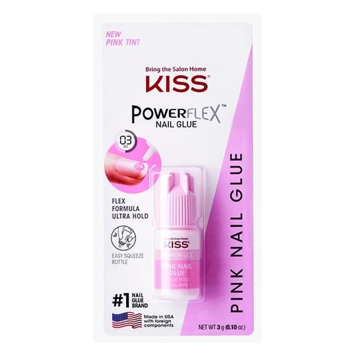 Product Kiss PowerFlex™ Pink Nail Glue 3g base image