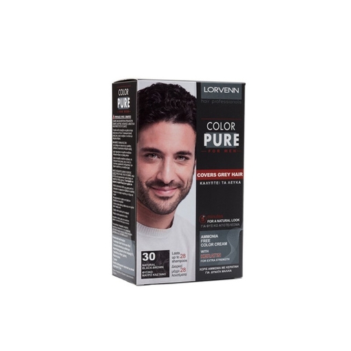 Product Lorvenn Color Pure Men Set 40ml | Απόχρωση 30 Καστανό base image