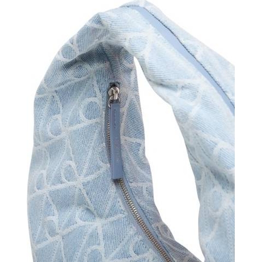 Product Calvin Klein Women's Large Emblem All Over Print Denim Hobo Bag Blue base image