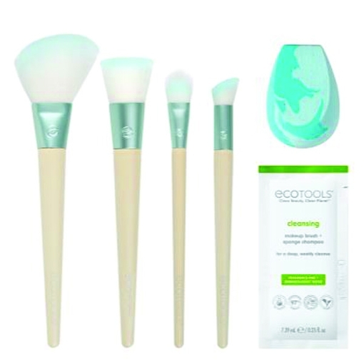 Product Ecotools Ready Set Glow Makeup Accessory & Care Kit 6pc base image