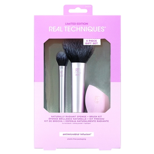 Product Real Techniques Naturally Radiant Sponge + Brushes base image