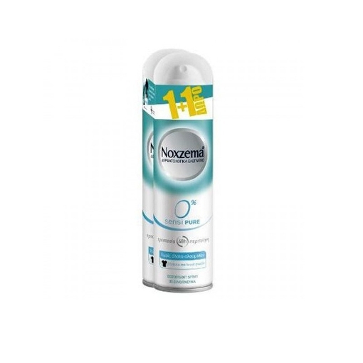 Product Noxzema Deodorant Spray Sensipure 0% 2x150ml 1+1 Δώρο base image