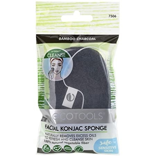 Product Ecotools Sponge Facial Konjac Charcoal base image