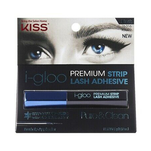 Product Kiss I-gloo Strip Lash Adhesive 0.6g Black base image