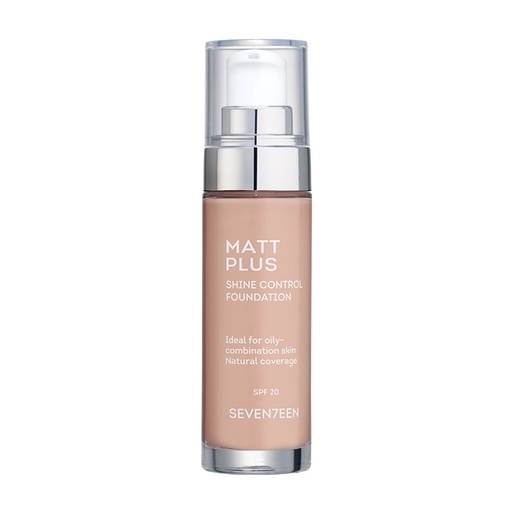 Product Seventeen Matt Plus Liquid Foundation SPF20+ 30ml | 02 Rosy Beige base image