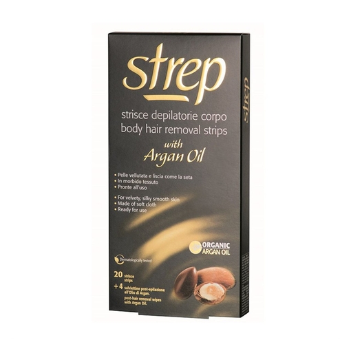 Product Strep Αποτριχωτικές Ταινίες Σώματος με Organic Argan Oil 20τμχ base image