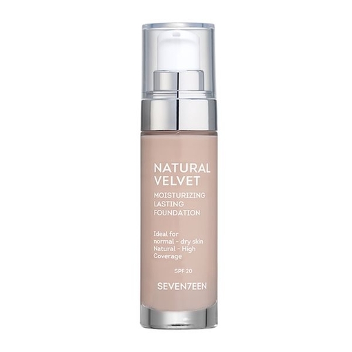 Product Seventeen Natural Velvet Longlasting Matte Foundation SPF20+ 35ml | 06 Dark Beige base image